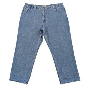L.L. Bean 44x29 Comfort Waist Jeans Regular Fit Medium Wash 100% Cotton Denim